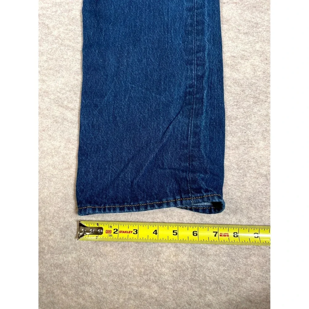 Levi's‎ 501 Jeans Mens 35x33 Blue Denim Cotton 5-Pockets Button Fly Straight Leg